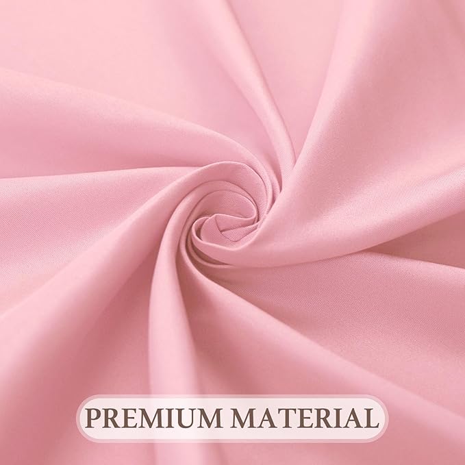 8 Pack Pink Round Tablecloth 120 Inch Valentine’s Day Table Cloth for Round Tables, Washable Polyester Fabric Stain and Wrinkle Resistant Decorative Table Cover for Wedding Party Dining Banquet
