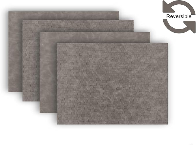 Placemats Set of 4 12" x 18" Heat-Resistant Table Mats for Dining Table Set for 4 Kitchen & Dining Room Decor Farmhouse, Boho, & Modern Style Easy to Clean, Durable & Stylish Table Decor