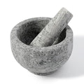 Koville Natural Marble Mortar and Pestle Set, 5" Heavy Duty Granite Grinder for Kitchen, Guacamole, Salsa, Pill Crusher, Spice, Herb, Marble Bowl for Kitchen Counter, Granite Spice Grinder Bowl