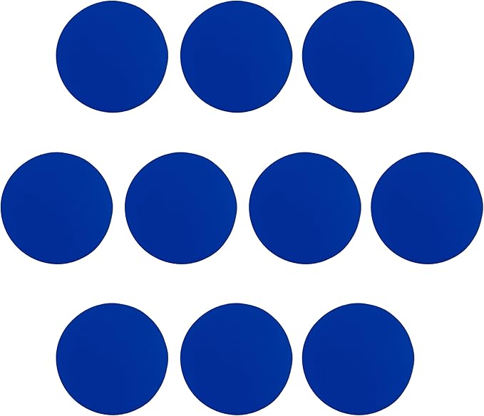 10 Round Foam Bud Coasters Pack, 4 inch - PU Foam, Party Favor - Royal Blue