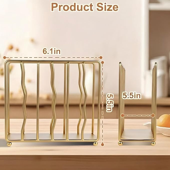Napkin Holder for Table,Gold Modern Iron Standing Napkin Dispenser for Paper Napkins & Kitchen Dining & Countertops Cocktail Upright Napkin Holder Dispenser Suitable for All Room Decors
