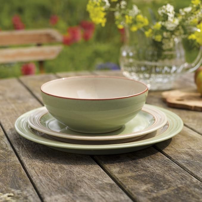 Denby - Heritage Orchard Cereal Bowls Set of 4-27.7oz Capacity - Everyday Soup, Dessert Bowls - Contemporary Design - Dishwasher & Microwave Safe Ceramic Stoneware Tableware - Scratch Resistant