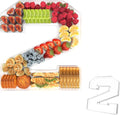11" Acrylic Number Charcuterie Tray, Fillable Number Charcuterie Box for Food, Reusable Serving Cake Candy Dish Display Tray for Birthday Anniversary Party Decoration (Square Number 2)