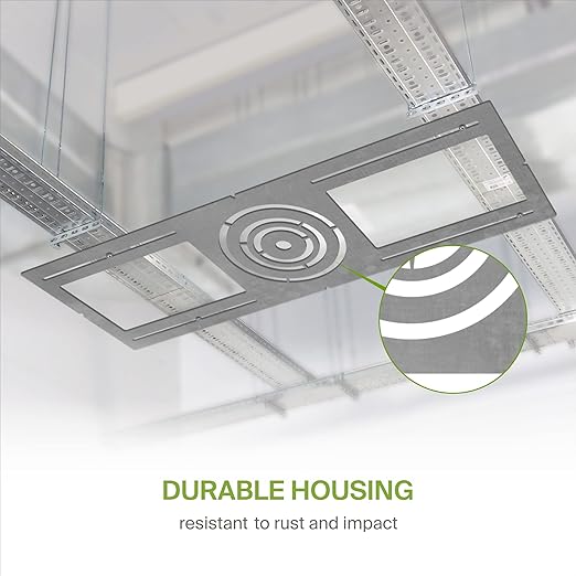 ASD 6 Pack New Construction Mounting Plate with Symmetric Round Hole - 3-4-6" Flat Steel Rough-in Wafer Light Bracket, LED Recessed Lighting Housing
