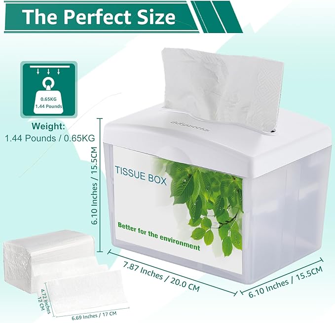 Commercial Napkin Dispenser, Restaurant Napkin Holder for Restaurants, Cafes, and Bars, Durable ABS Plastic, Space-Saving Design, Easy Access to Folded Napkins, White
