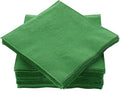 Big Party Pack 40 Count Green Dinner Napkins Tableware- Ideal for Wedding, Party, Birthday, Dinner, Lunch, Cocktails. (7” x 7”)