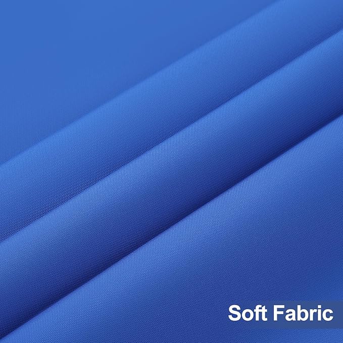 homing 2 Pack Rectangle Table Cloth, Elastic Fitted Fabric Tablecloth Fits for 4 Foot Folding Tables, Washable Table Cover for Picnic, Camping, Indoor & Outdoor (Blue, 24" x 48")