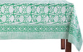 ATOSII Cotton Tablecloth 72 X 140 Inches Meadow Green