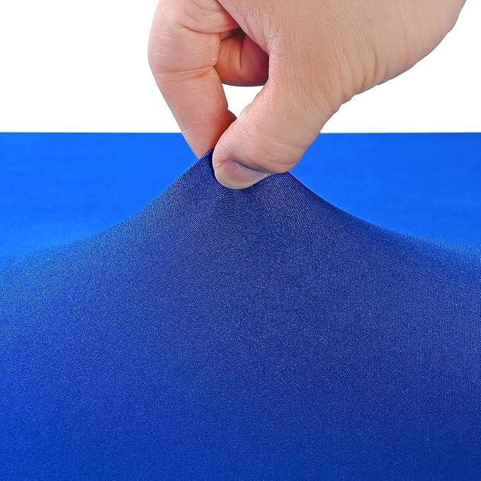 LZY Spandex Table Covers 6 Feet, Stretch/Fitted Table Covers for 6 Feet Folding Table, Rectangular Spandex Table Cloths for Wedding Party or Event (6FT-2PCS, Royal Blue)
