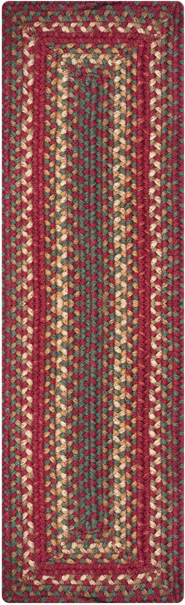 Homespice Cider Barn Long Table Runner - 11"x36", Rectangle, Red - Handcrafted with Jute - Rich Colors, Easy to Clean, Durable and Protects Furniture