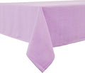 BALCONY & FALCON Rectangle Tablecloth Washable Wrinkle Resistant and Water Proof Table Cloth Decorative Linen Fabric Tablecloths for Dining Parties Kitchen Wedding and Outdoor Use (Lavender, 55x95)