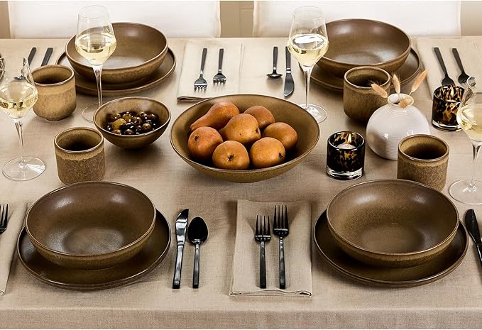 Solino Home Linen Natural Tablecloth 60 x 132 Inch - 100% Pure Linen Rectangular Tablecloth - Machine Washable Table Cloth for Spring, Easter - Fete