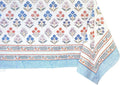 ATOSII Flora Bloom 100% Cotton Rectangle Boho Fall Tablecloth, Handblock Floral Table Cloth Linen for Kitchen Dining I Parties Wedding Outdoors Christmas Thanksgiving I 72 X 108 Inches I 8 Seater