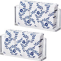 Amazing Abby Acrylic Guest Towel Napkin Holder (8.5"x4.5") (2-Pack), Plastic Napkin Dispenser with Non-Slip Pads, Clear Napkin Stand, Great for Kitchen Counter, Dining Table, Bathroom Vanity, and More