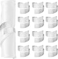 Napkin Rings Set of 12, Irregular-Shaped Metal Napkin Holders with Rose Patterns for Wedding Dining, Holiday Table Decor, Perfect for Home Chefs & Party Planners（Silver）
