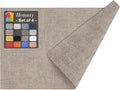 Homaxy Faux Leather Heat Resistant Placemats for Dining Table Set of 4, Waterproof Wipeable Washable PU Table Mats, Easy to Clean Anti-Slip Place Mats, 11.8" x 17", Light Brown