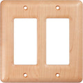 Double Light Switch Cover Plate Decorative Maple Wood Outlet Covers For Light Switches And Outlets