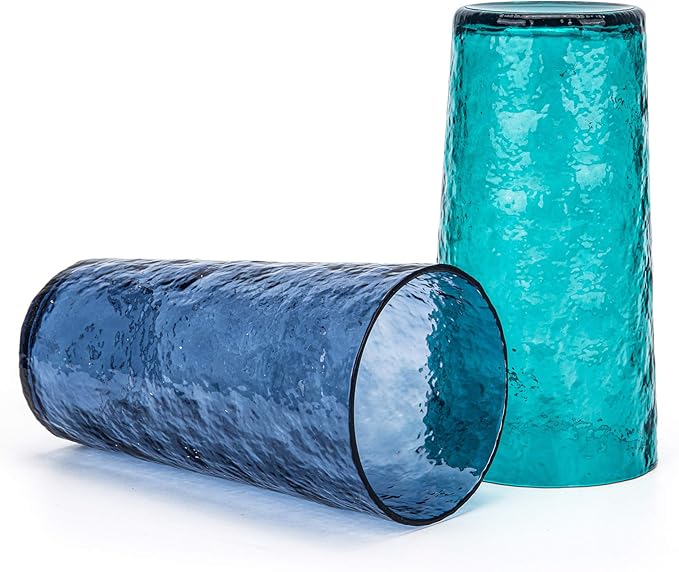 KX-WARE 18-ounce Acrylic Highball Glasses Plastic Tumbler, set of 6 Blue