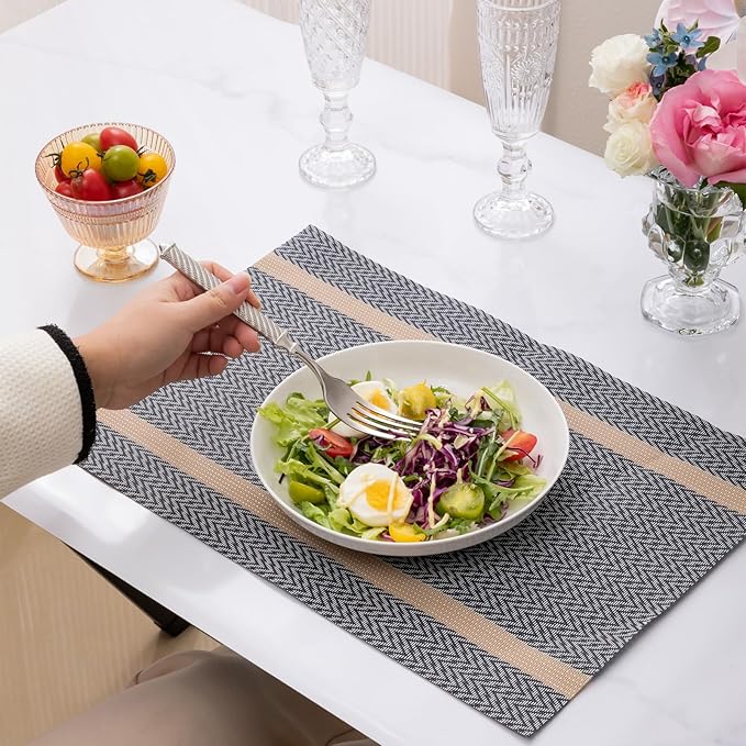 16-Piece Premium Silverware Set, Roman Rope-Pattern Flatware Crafted in 18/10 Stainless Steel, Elegant Silver Cutlery Set Service for 4, Heavy Duty Tableware with Mirror Polish, Dishwasher Safe