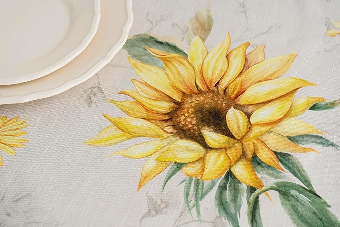 Maison d' Hermine Table Cloth Rectangle Table 100% Cotton 70 x 140 Inches Tablecloth Reusable Decorative for Dining Room Farmhouse Home Valentines Day Decorations Spring Summer - Candice