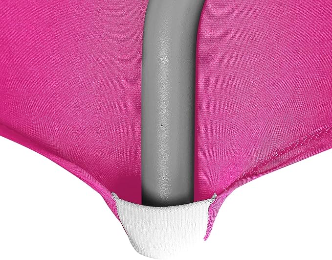 LZY Spandex Table Covers 6 Feet, Stretch/Fitted Table Covers for 6 Feet Folding Table, Rectangular Spandex Table Cloths for Wedding Party or Event (6FT-2PCS, Fuchsia)
