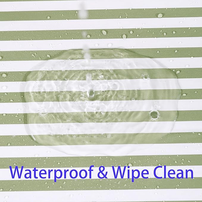 Walrus Round Vinyl Fitted Tablecloth with Flannel Backing Elastic Edge Design Table Cover Waterproof Oil-Proof PVC Table Cloth Stain-Resistant Best for 57"-66" Round