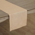 Solino Home Linen Hemstitch Table Runner 48 Inches - 100% Pure Linen Beige Table Runner 14 x 48 Inch Ideal for Dresser and Coffee Tables - Spring, Easter - Classic Hemstitch