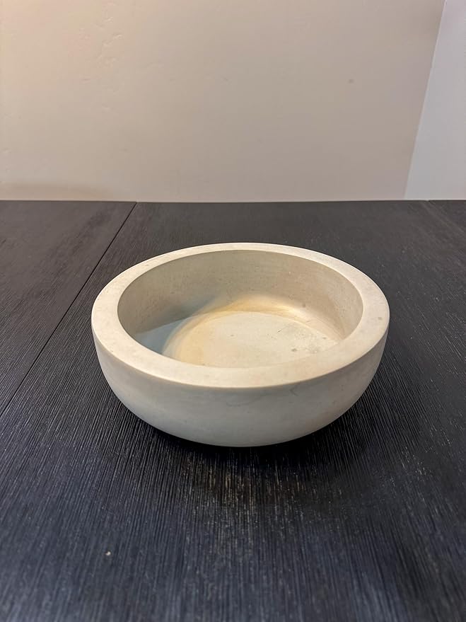Minimalist Concrete Bowl, Heavy Modern Bowl, Catch All Dish, Large Cement Bowl, Contemporary Bowl, Centerpiece Decor, Decorative Bowl (11.5")