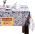 Maison d' Hermine Table Cloth Square Table 100% Cotton 60 x 60 Inches Tablecloth Reusable Decorative for Dining Room Farmhouse Home Valentines Day Decorations Spring Summer - Floral Love