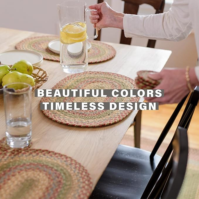Homespice Azalea Long Table Runner - 11"x36", Rectangle, Multicolor - Handcrafted with Jute - Rich Colors, Easy to Clean, Durable and Protects Furniture