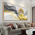 Tucai Decor Framed Wall Art Canvas Modern Light Luxury Abstract Ink Landscape Painting Artwork Waterproof Canvas Print Bedroom Home and Office Wall Art for living Room Wall Decor 24x48inch