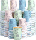 [300 Pack 8 OZ Paper Cups, Disposable Coffee Cups 8 oz Colourful Hot/Cold Beverage Drinking Cups for Office Party Home Picnic