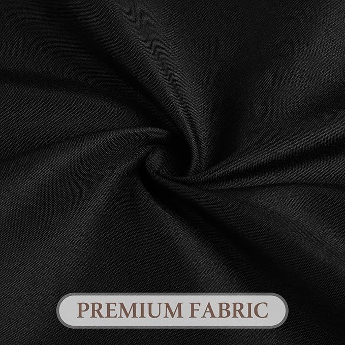 8 Pack Round Tablecloth 108 Inch Black Table Cloth for Round Tables, Washable Polyester Tablecloth Stain and Wrinkle Resistant Decorative Table Cover for Wedding Party Dining Banquet