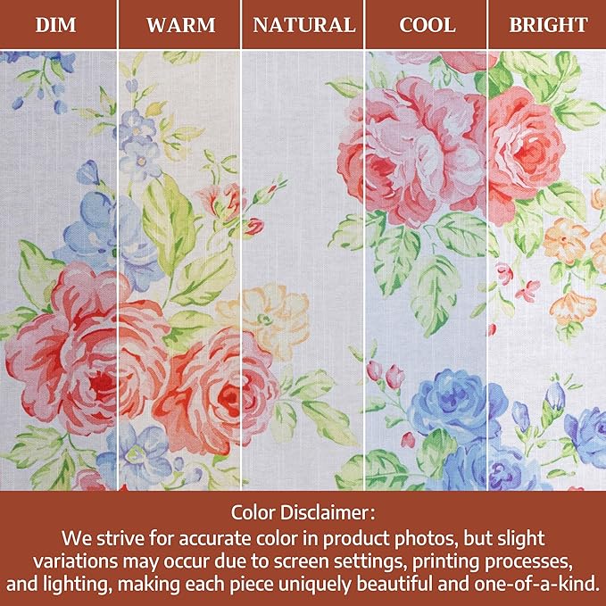 Maison d' Hermine Table Cloth Rectangle Table 100% Cotton 60 x 90 Inches Tablecloth Reusable Decorative for Dining Room Farmhouse Home Valentines Day Decorations Spring Summer - Vintage Floral