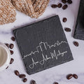 Blue Ridge Mountain Gifts - Ann Arbor MI Skyline Coasters, Set of 4 - Ann Arbor Michigan Souvenir, Slate Coasters with Minimalist Skyline, Housewarming Gift for Friends, Family, & Neighbors