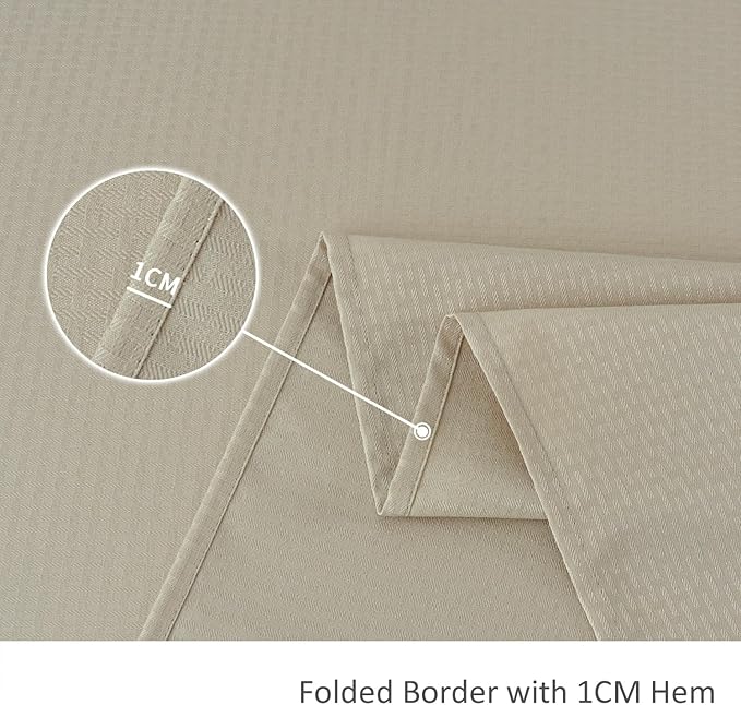 maxmill Jacquard Tablecloth Stain Resistant Waterproof Wrinkle Resistant Spillproof Washable Soft Weaved Texture Table Cloth for Dining Room, Indoor Outdoor Use, Rectangle 60 x 140 Inch, Natural
