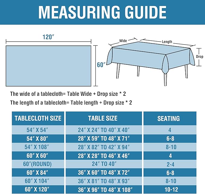 H.VERSAILTEX Linen Textured Table Cloths 60 x 120 Inch Premium Solid Tablecloth Spill-Proof Waterproof Table Cover for Dining Buffet Feature Extra Soft and Thick Fabric Wrinkle Free, Grey
