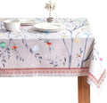 Maison d' Hermine Table Cloth Rectangle Table 100% Cotton 60 x 108 Inches Fall Tablecloth Reusable Everyday Use for Thanksgiving Christmas Decorations Dining Farmhouse Party (Fairy Christmas)