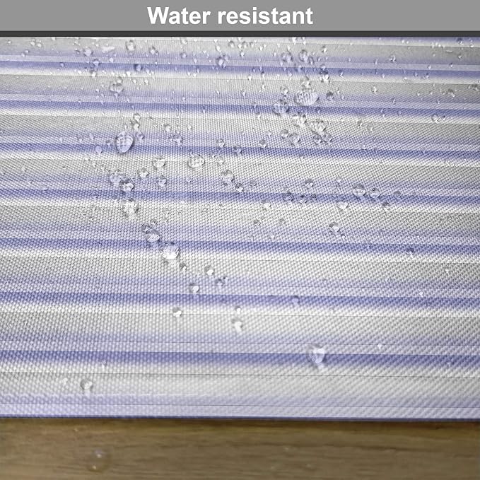 Ambesonne Modern Place Mats Set of 4, Stripe Tube Like Bars Animation Inspired Digital Minimalist Graphic Art, Washable Fabric Placemats for Dining Table, Standard Size, Lavender Grey