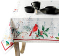 Maison d' Hermine Table Cloth Square Table 100% Cotton 54 x 54 Inches Fall Tablecloth Reusable Everyday Use for Thanksgiving Christmas Decorations Dining Farmhouse Party (Morzine)