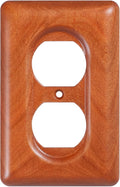 Cherry Wood Outlet Cover Single Duplex Decorative Wall Outlet Cover Solid Wood Quality Design Elegant Home Decor