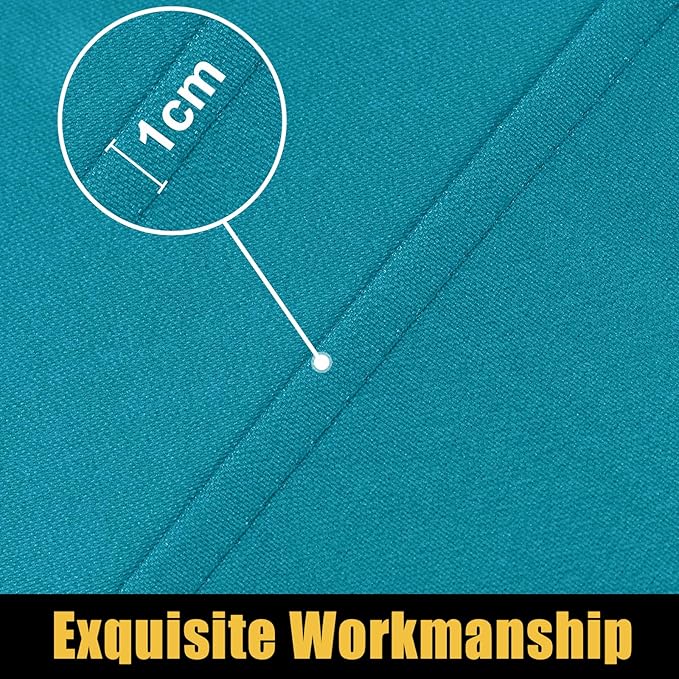 Smiry Rectangle Picnic Table Cloth, Waterproof Elastic Fitted Tablecloths for 8 Foot Tables, Washable Polyester Table Cover for Camping, Indoor and Outdoor (Teal, 30"x96")