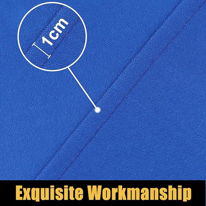 Smiry Rectangle Picnic Table Cloth, Waterproof Elastic Fitted Tablecloths for 4 Foot Tables, Washable Polyester Table Cover for Camping, Indoor and Outdoor (Blue, 24"x48")