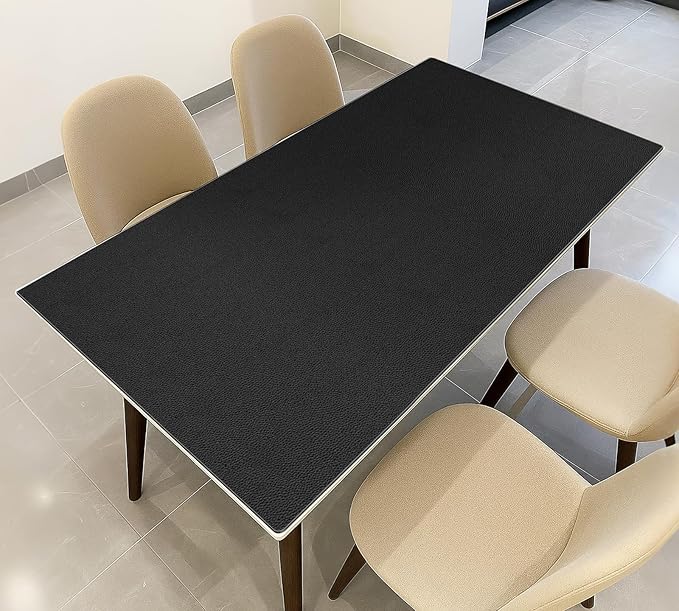 Warmstar Leather Table Cover 36 x 96 Inch, 1.8MM Thick PVC Table Protector Waterproof, Desk Cover Protector Non-Slip Desk Pad for Kitchen, Dresser, Gaming Desk,Dining Room Table