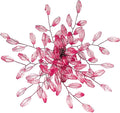 Napkin Rings Set of 12 for Dining Table Decoration Parties Everyday Metal Napkin Holder Leaf Pink (Pack of 12)