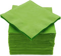 100 Pack Kiwi Green Beverage Napkins, Big Party Pack, 2 Ply, Ideal for Wedding, Party, Birthday, Dinner, Lunch, Cocktails. (5” x 5”) by Amcrate