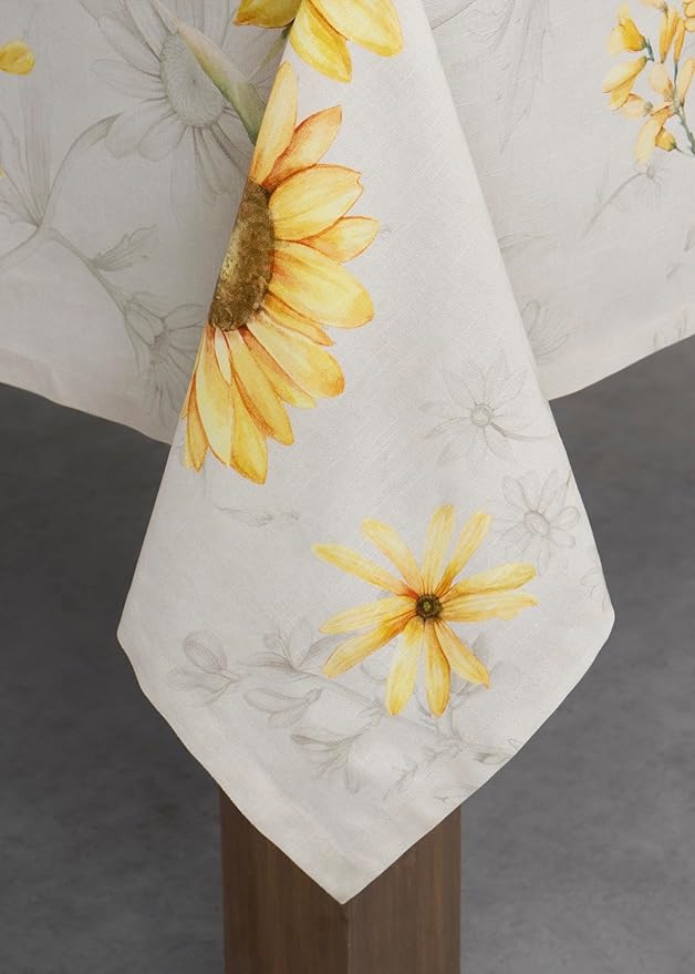 Maison d' Hermine Table Cloth Rectangle Table 100% Cotton 70 x 108 Inches Tablecloth Reusable Decorative for Dining Room Farmhouse Home Valentines Day Decorations Spring Summer - Candice