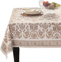 Maison d' Hermine Table Cloth Rectangle Table 100% Cotton 60 x 120 Inches Fall Tablecloth Reusable Everyday Use for Thanksgiving Christmas Decorations Dining Farmhouse Party (Allure)