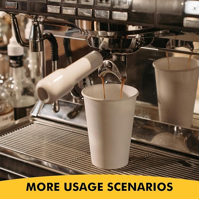 [200 Pack] 16 oz Coffee Cups, Disposable Paper Coffee Cups, Hot Coffee Cup, Perfect for Party, Picnic, Travel, and Events