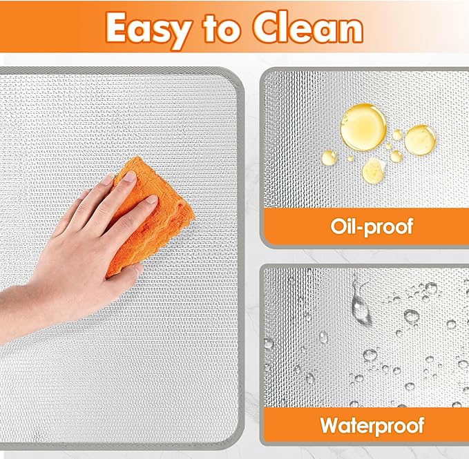 Heat Resistant Mat for Food Warming Mats 23×15.4 in, Heat Resistant Mats for Countertop Reflects 95% of Heat, Waterproof and Oilproof Hot Pad for Air Fryer, Coffee Maker, Oven